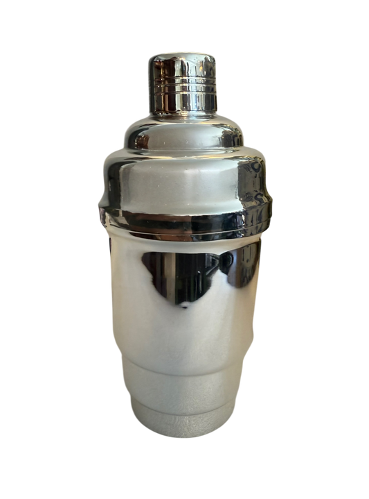 Vintage 8.25" Cocktail Shaker, French Deco - Stepped