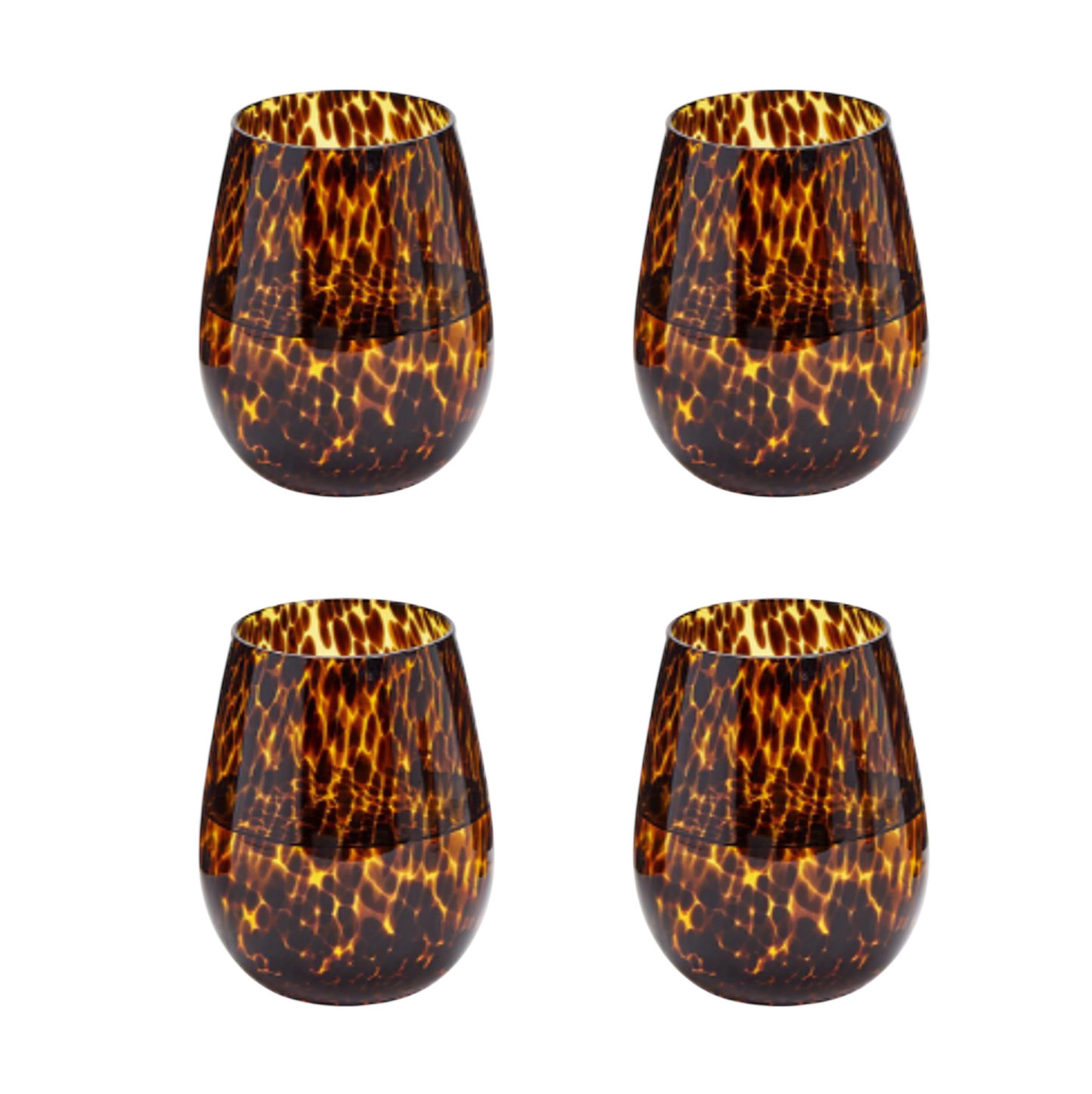 Set of 4 Tortoiseshell Glasses