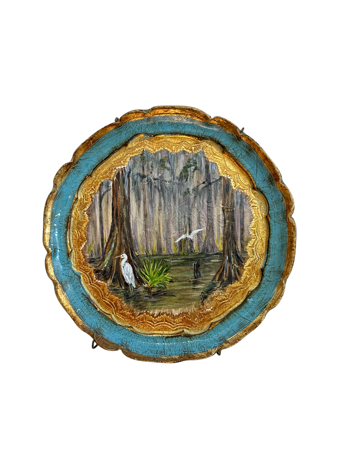 Jenn Leverett Art - Cypress Scene on Florentine