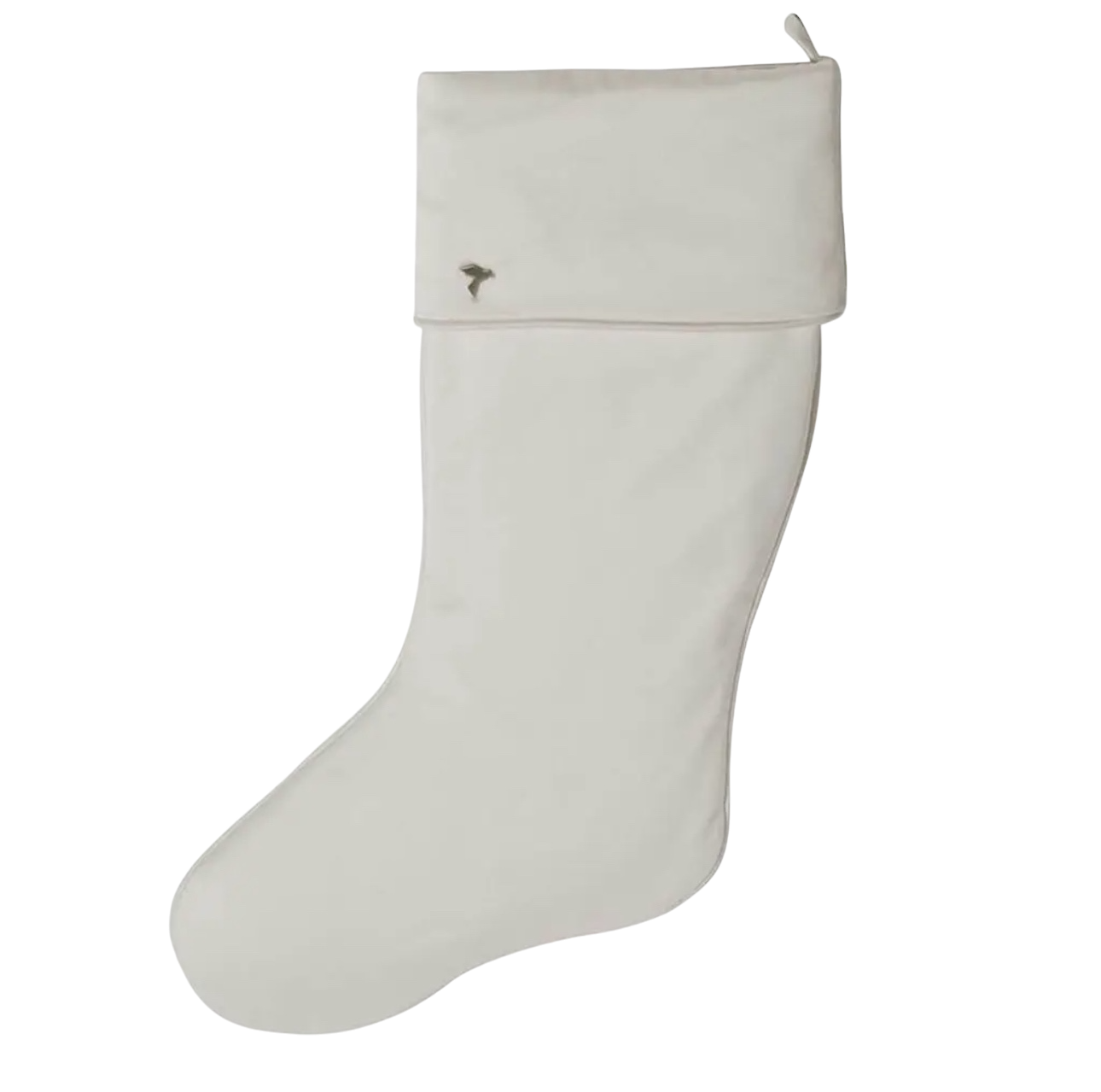 Ivory Velvet Stocking