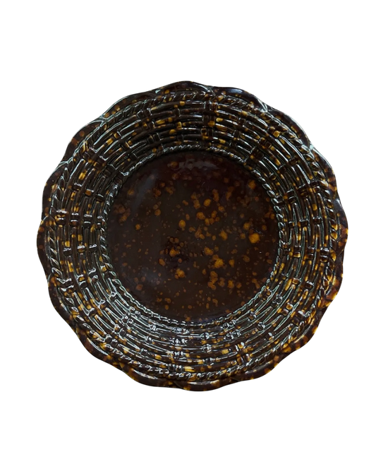 Basket Jubilee Dinner Plate in Tortoise