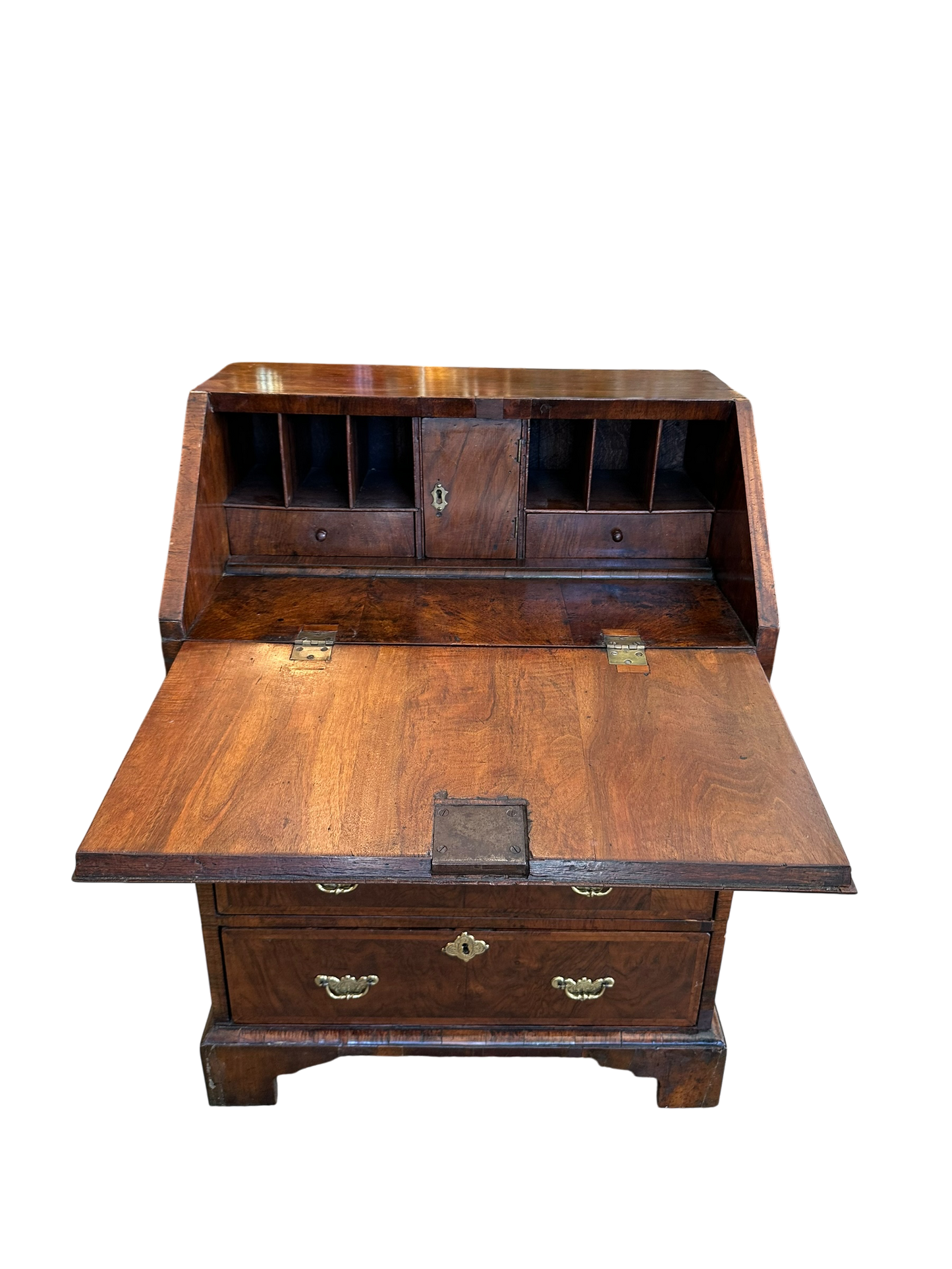 Georgian-Style Walnut Slant Front Desk