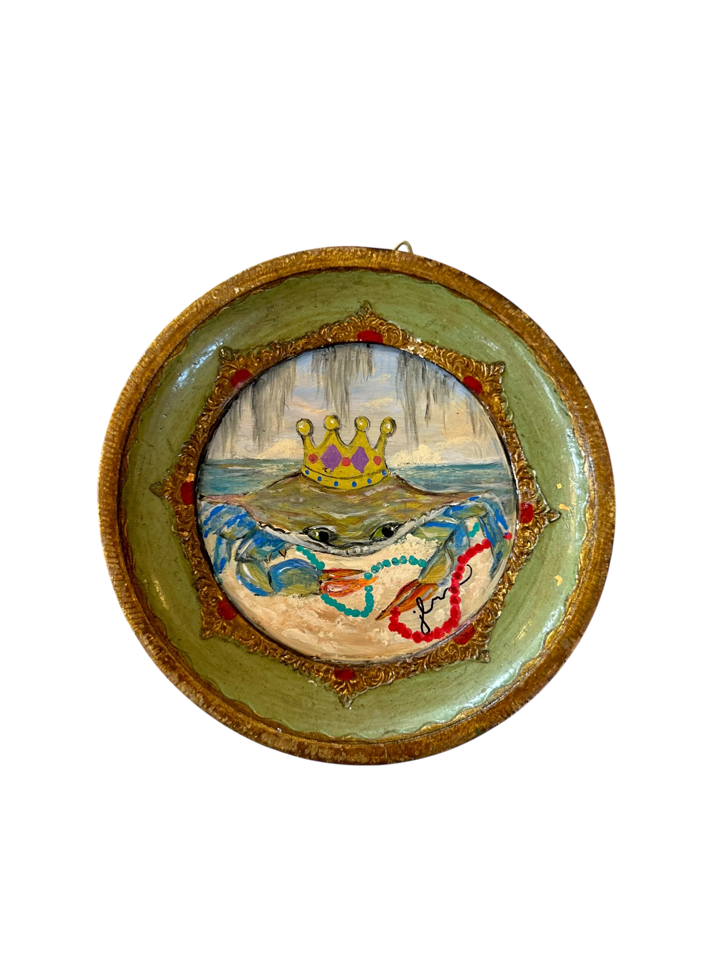 Jenn Leverett Art - Mardi Gras Florentine Minis