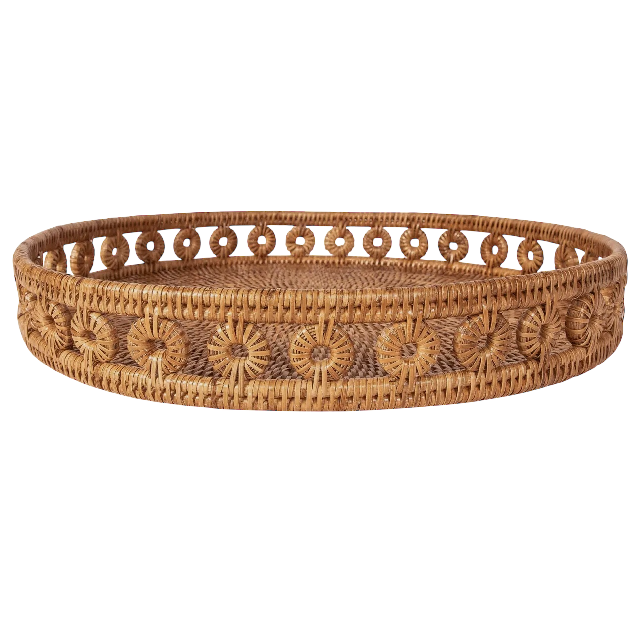 Rattan Round Tray