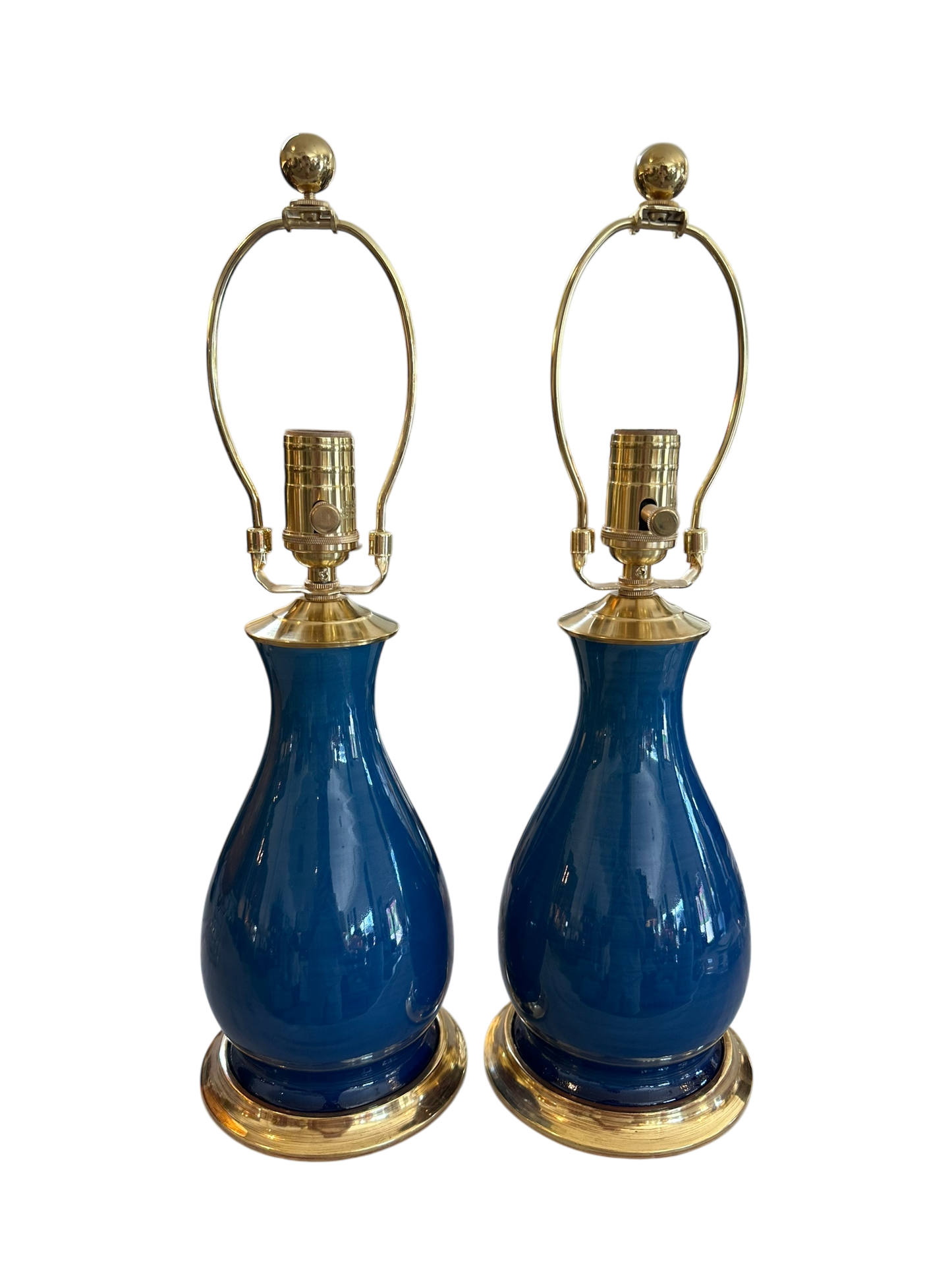 Louisa Small Lamp in Prussian Blue