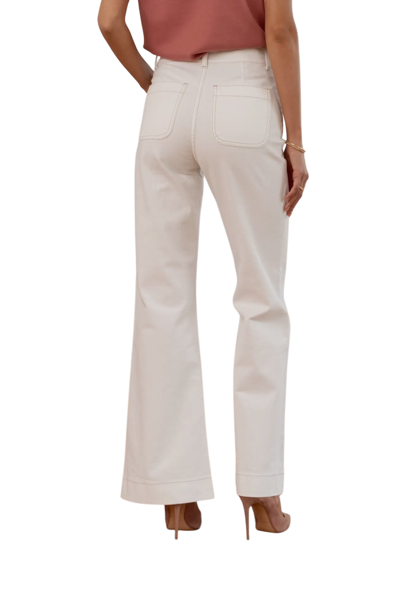 Elena Flair Jeans - White