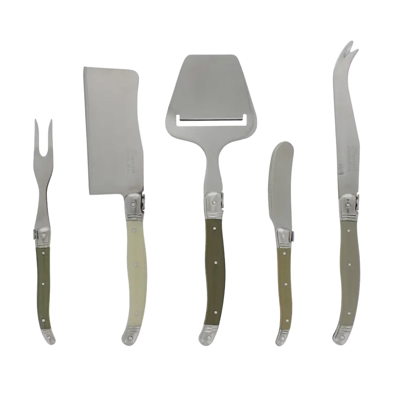 Laguiole Cheese Knife, Fork & Slicer Set - Multi