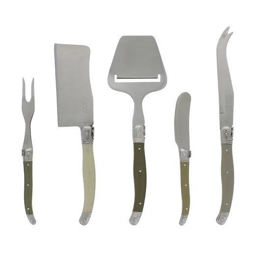 Laguiole Cheese Knife, Fork & Slicer Set - Multi
