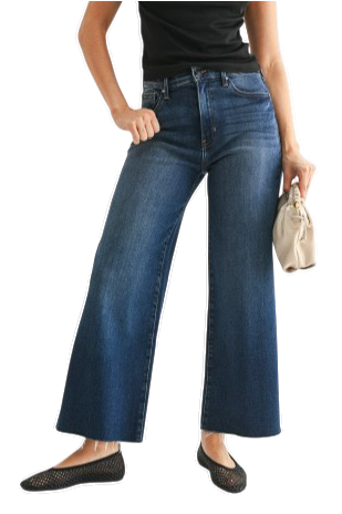 Scissor Cut Wide Leg Jean