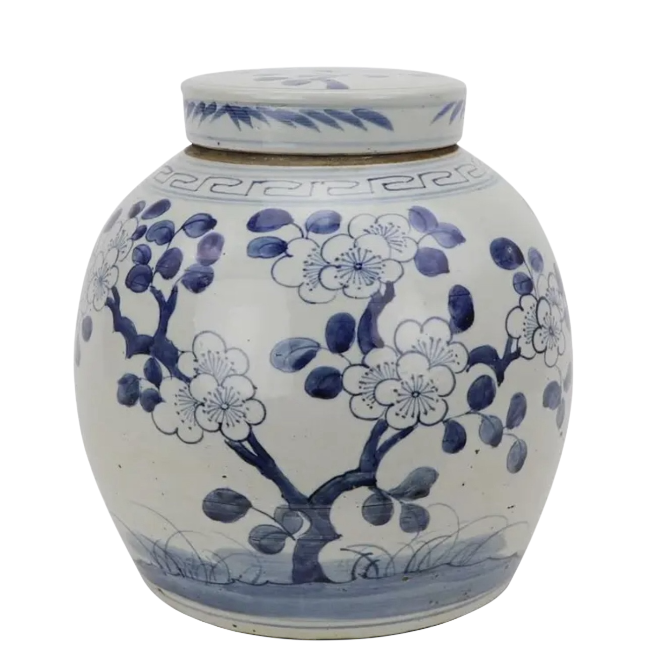 Floral Flat Top Jar