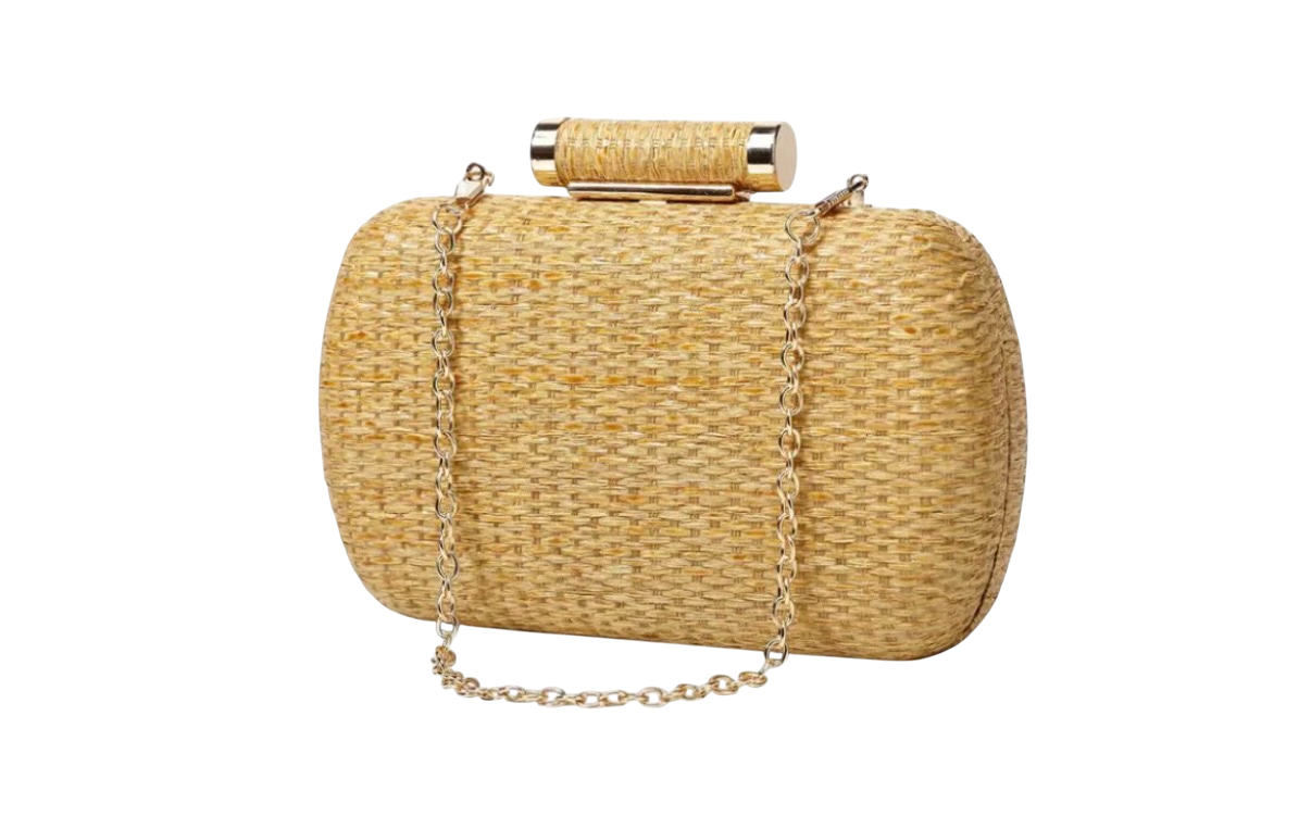 Raffia Clutch
