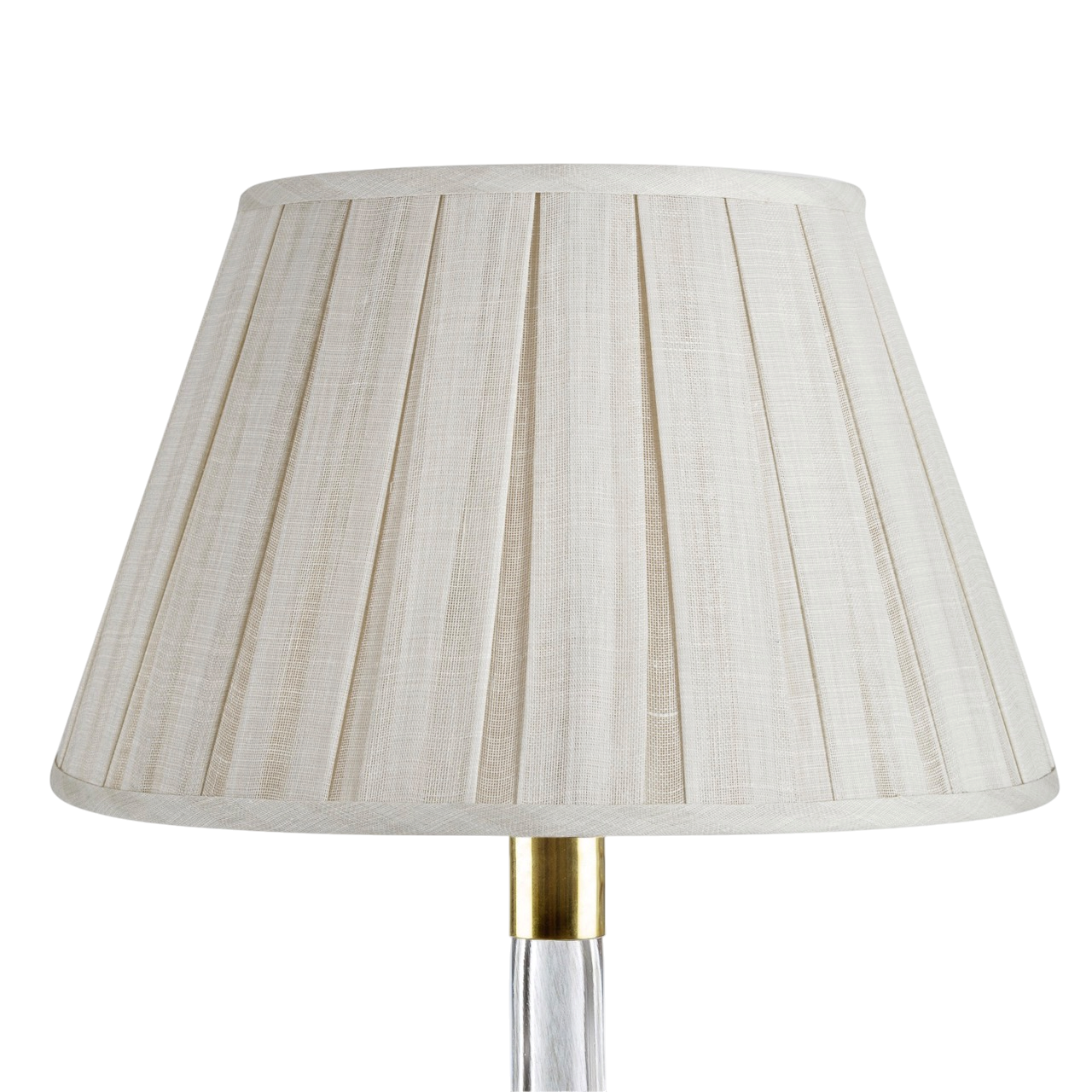 Fermoie Box Pleat Cream Moire Lampshade