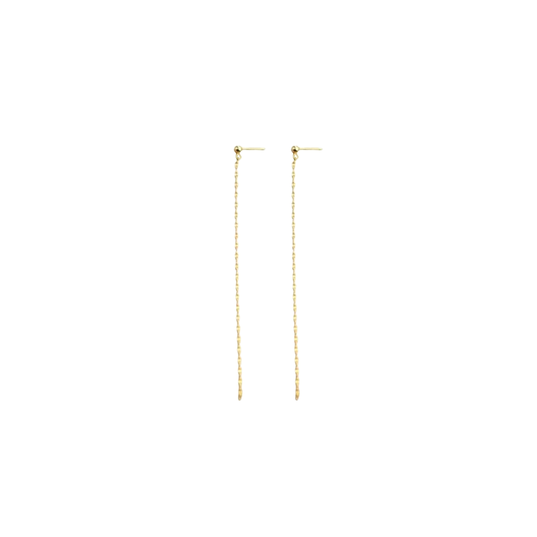 Linear Dainty Chain Earring