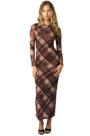 Paula Checked Dress