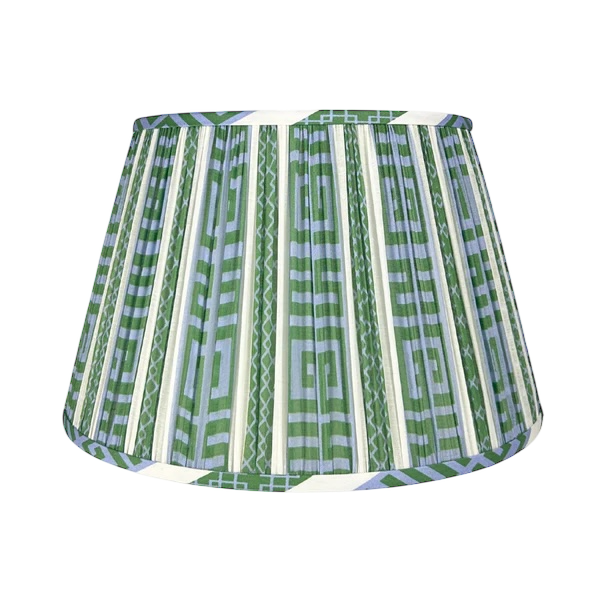 Greek Key Pleated Shade