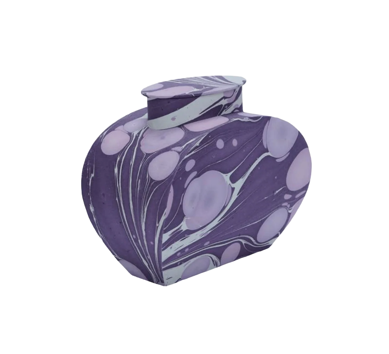 Lilac Marbled Jar