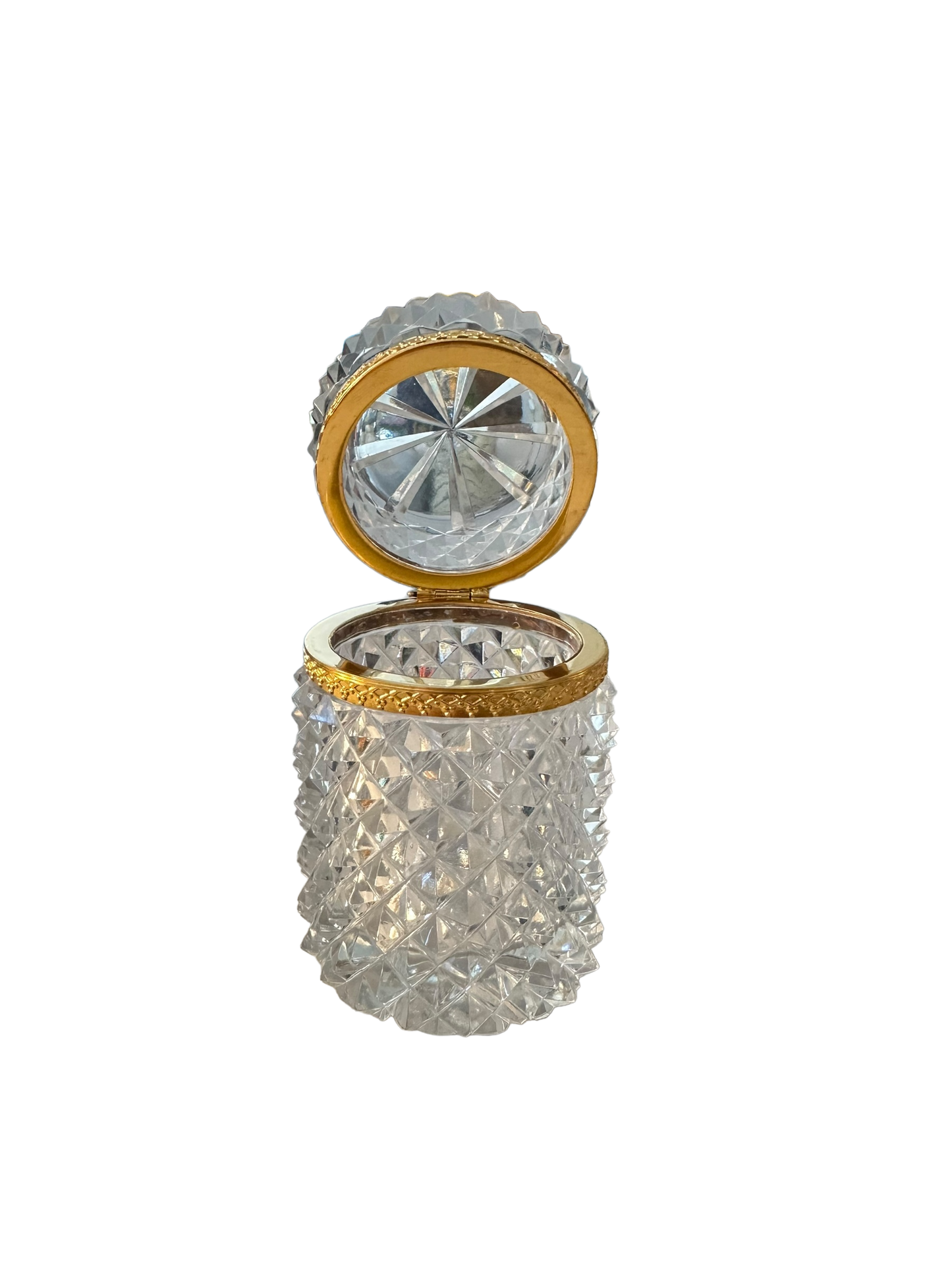 Antique Crystal Jewel Case