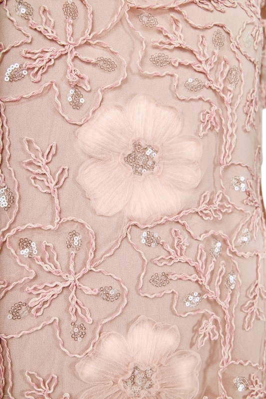 Sequins Embroidery Mesh Dress