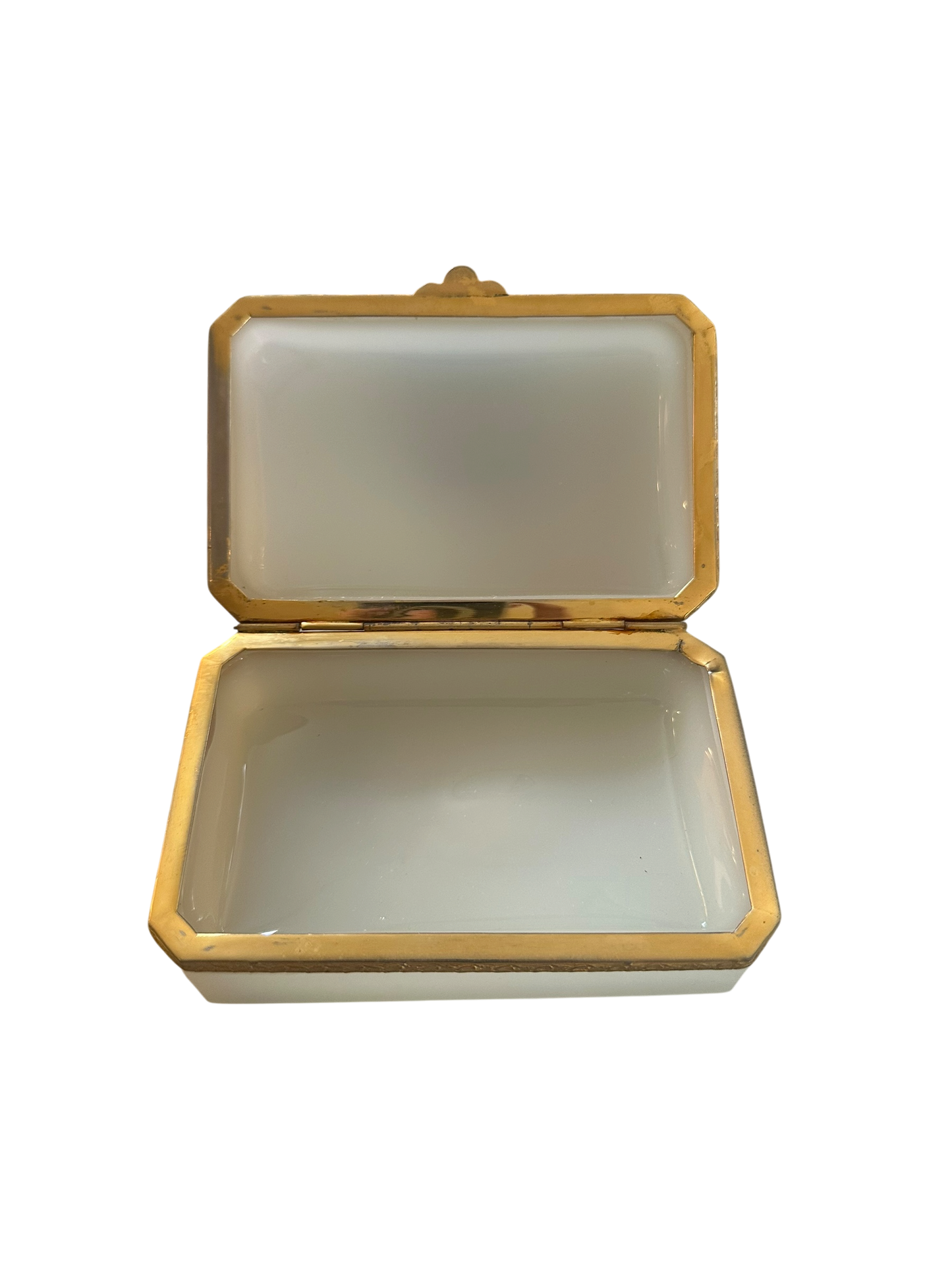 Antique Opaline Box - Bone