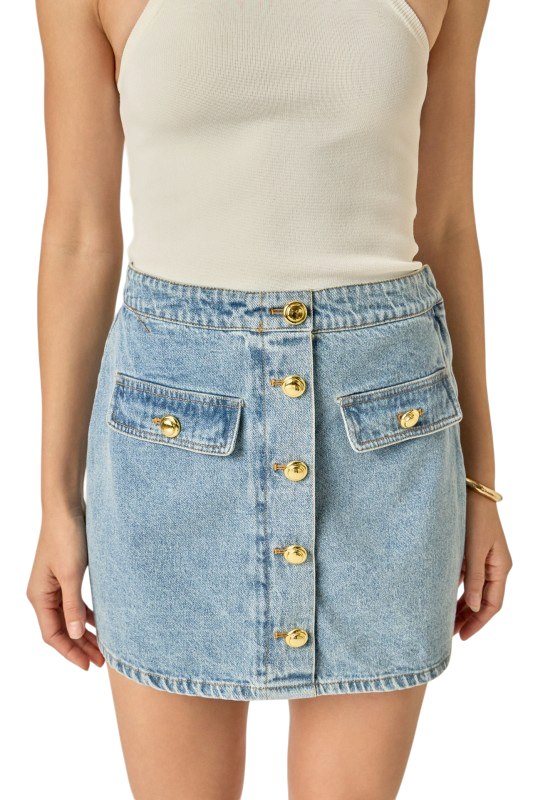 Delilah Denim Mini Skirt