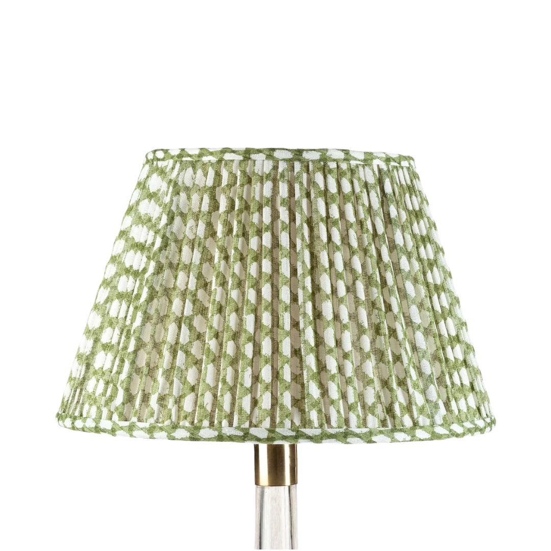 Fermoie Green Wicker Lampshade