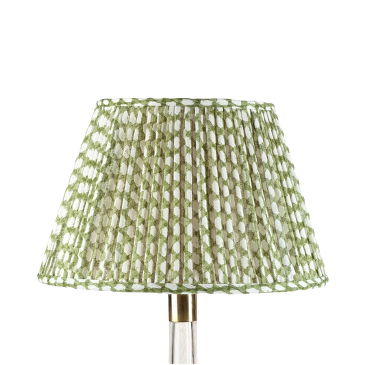 Fermoie Green Wicker Lampshade