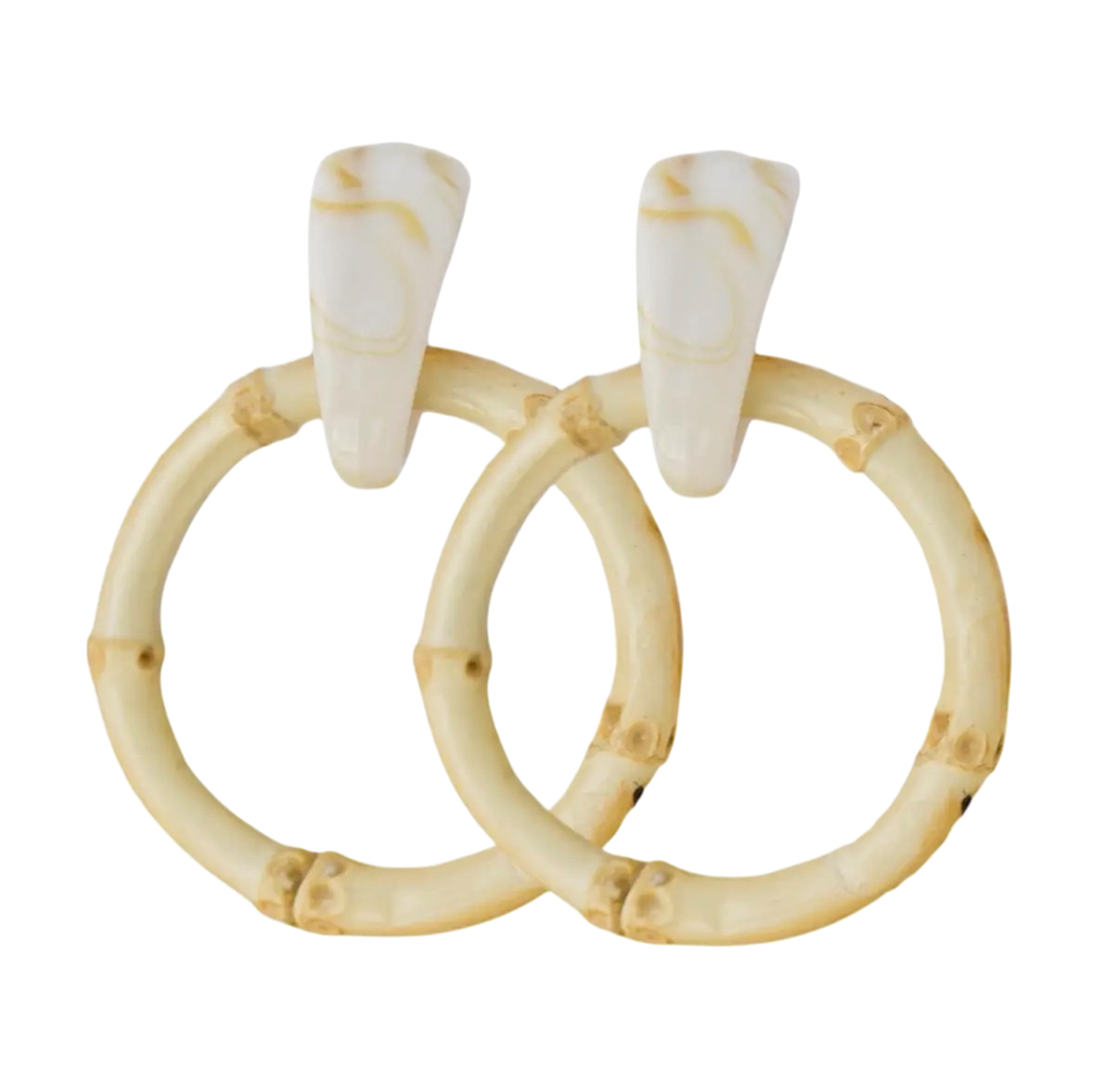 Bamboo Drop Earrings