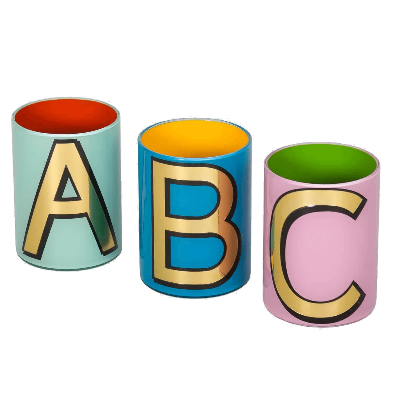 Alphabet Brush Pots