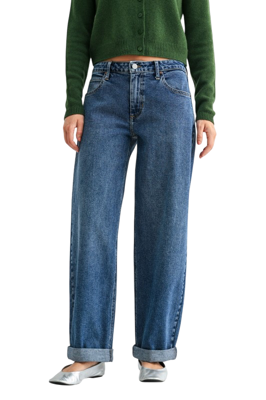 Cuffed Barrel Jeans