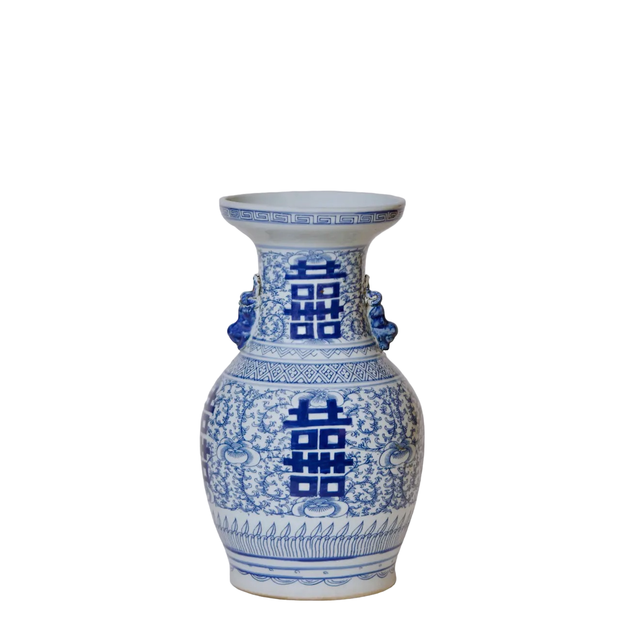 Blue & White Medium Lug Vase