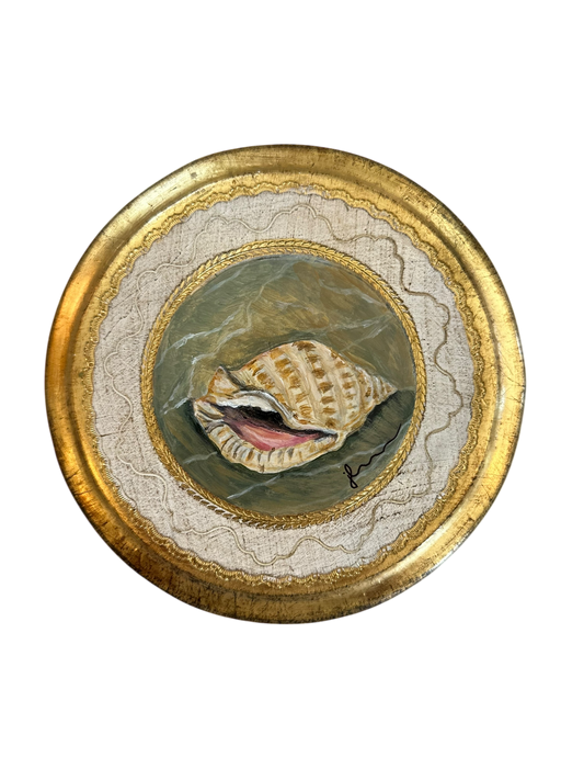 Jenn Leverett Art - Conch on Florentine