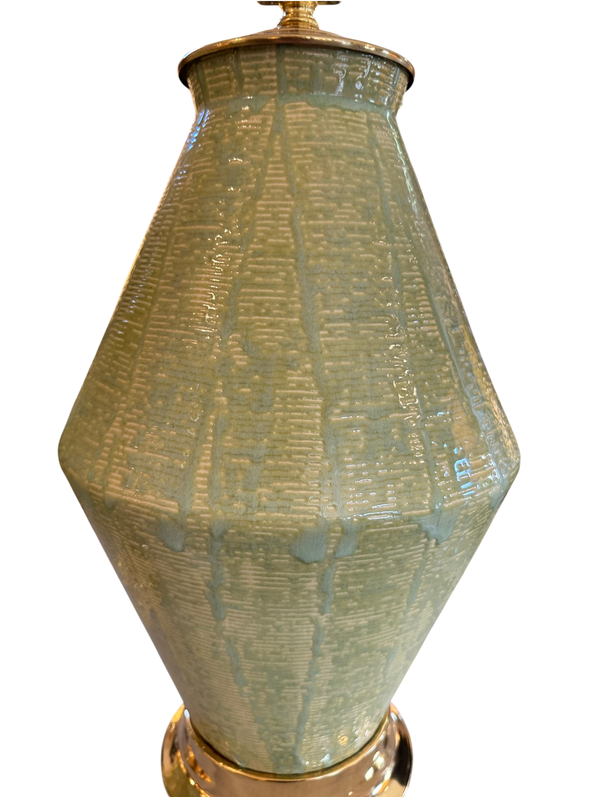 Brinkley Lamp in Thatched Celadon/Sage Mix