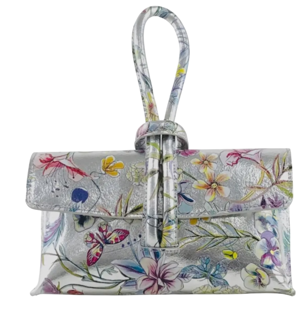 Suede & Metallic Handbag