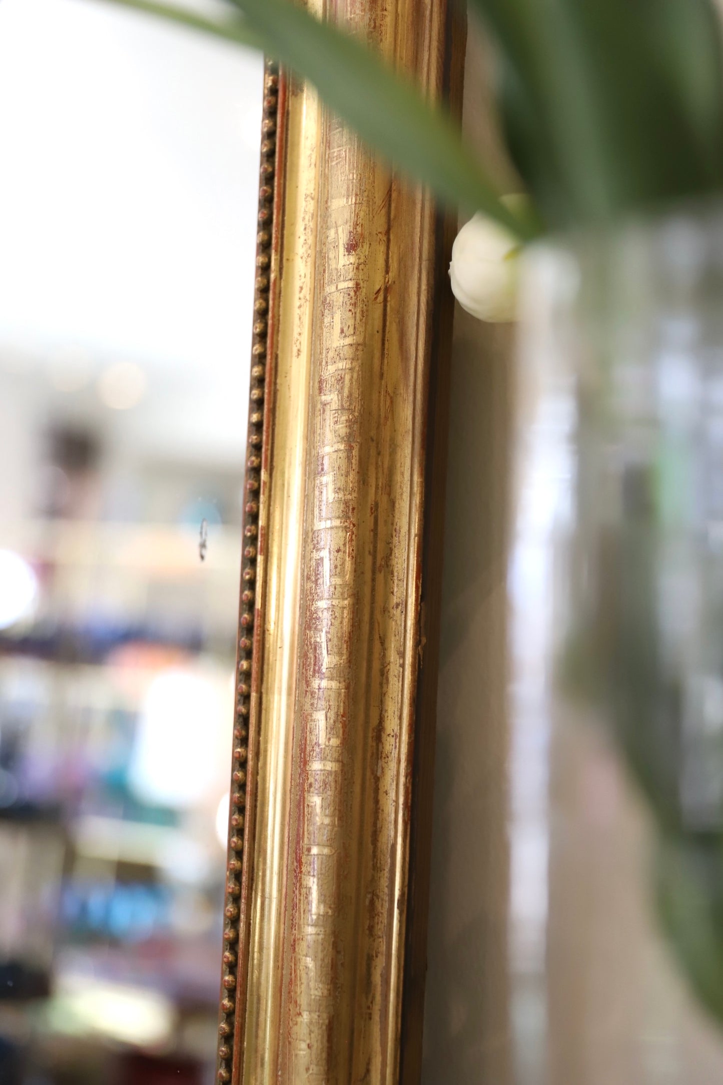 19th Century Louis Philippe Mirror - Greek Key Inlay