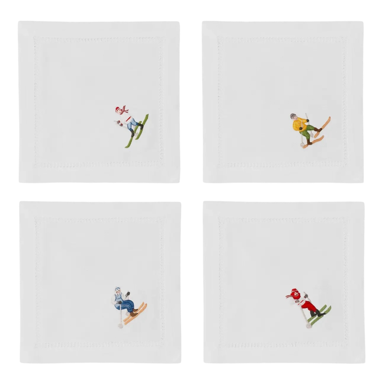 Holiday Cocktail Napkins / Set of 4