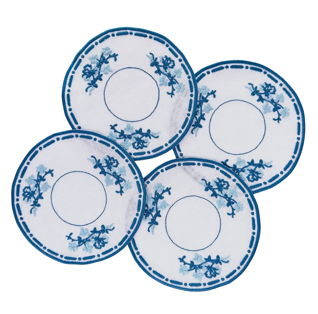 Willowware Cocktail Napkins, Set of 4