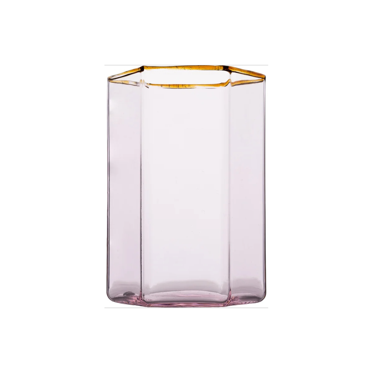 Hexagon Tumbler Pink / Amber - Set of 4