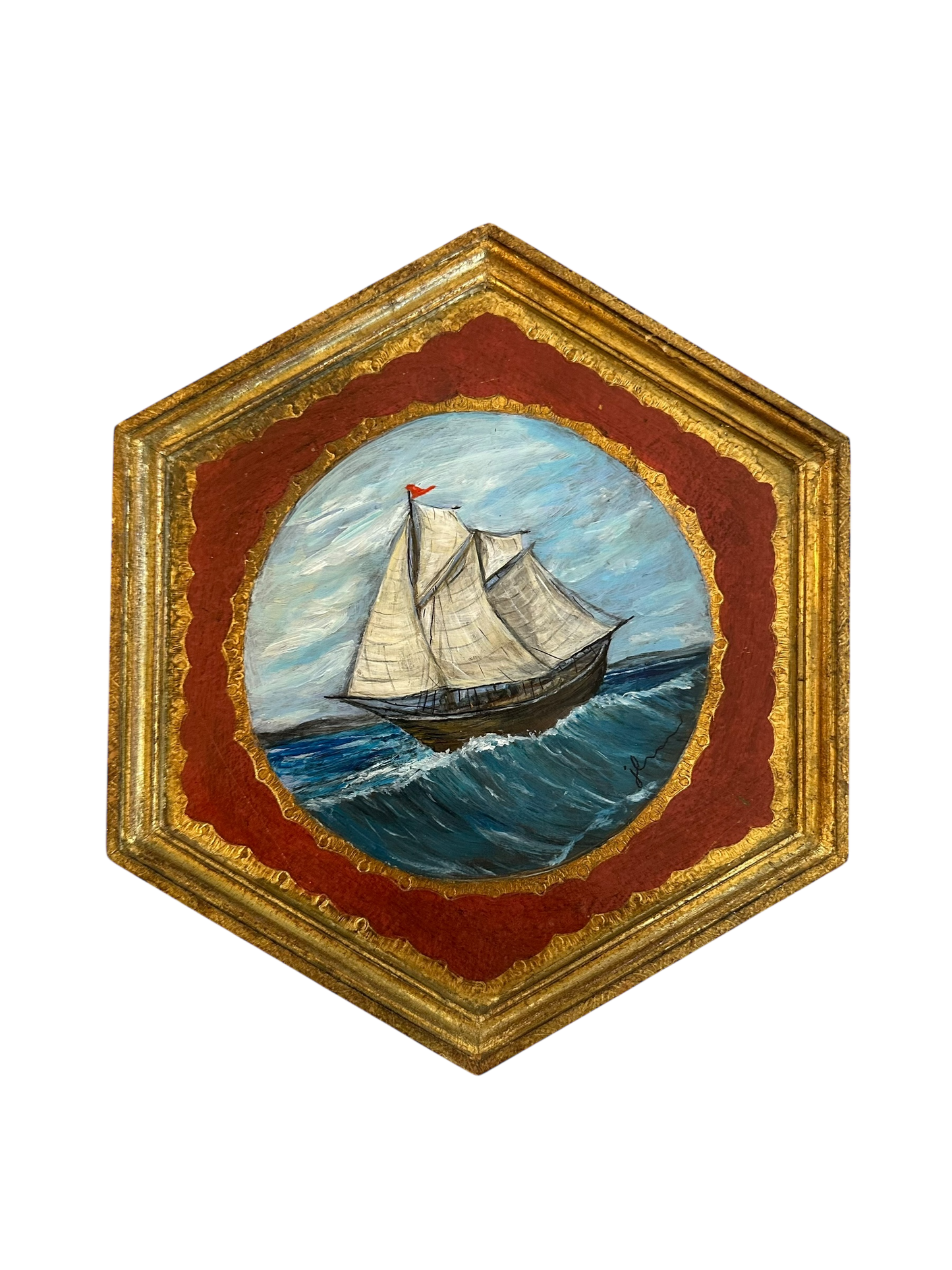 Jenn Leverett Art - Sailboat on Florentine