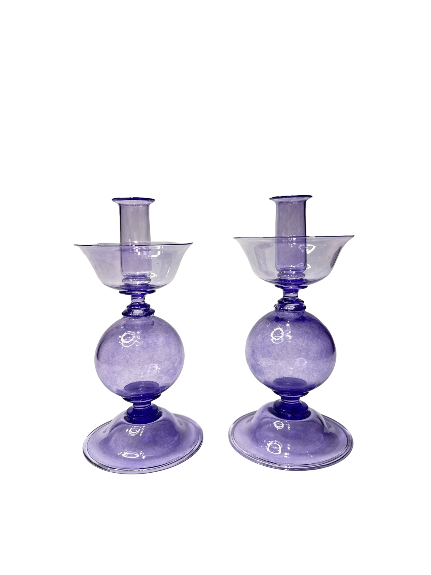 Hand-Blown Candlesticks by Davide Fuin