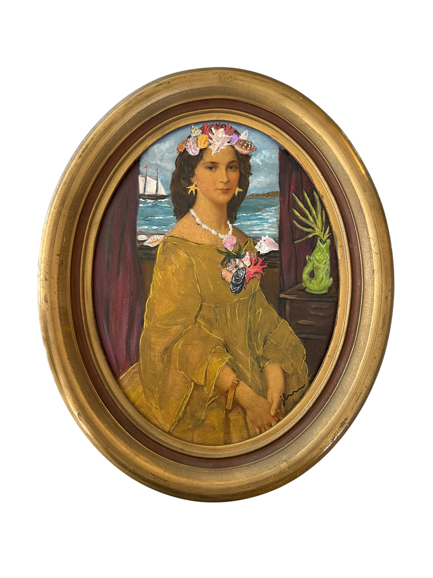 Jenn Leverett Art - Captain’s Wife in Shell Crown