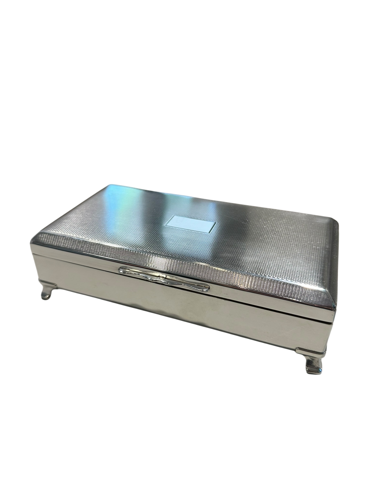 Vintage Large, Footed Cigarette Box