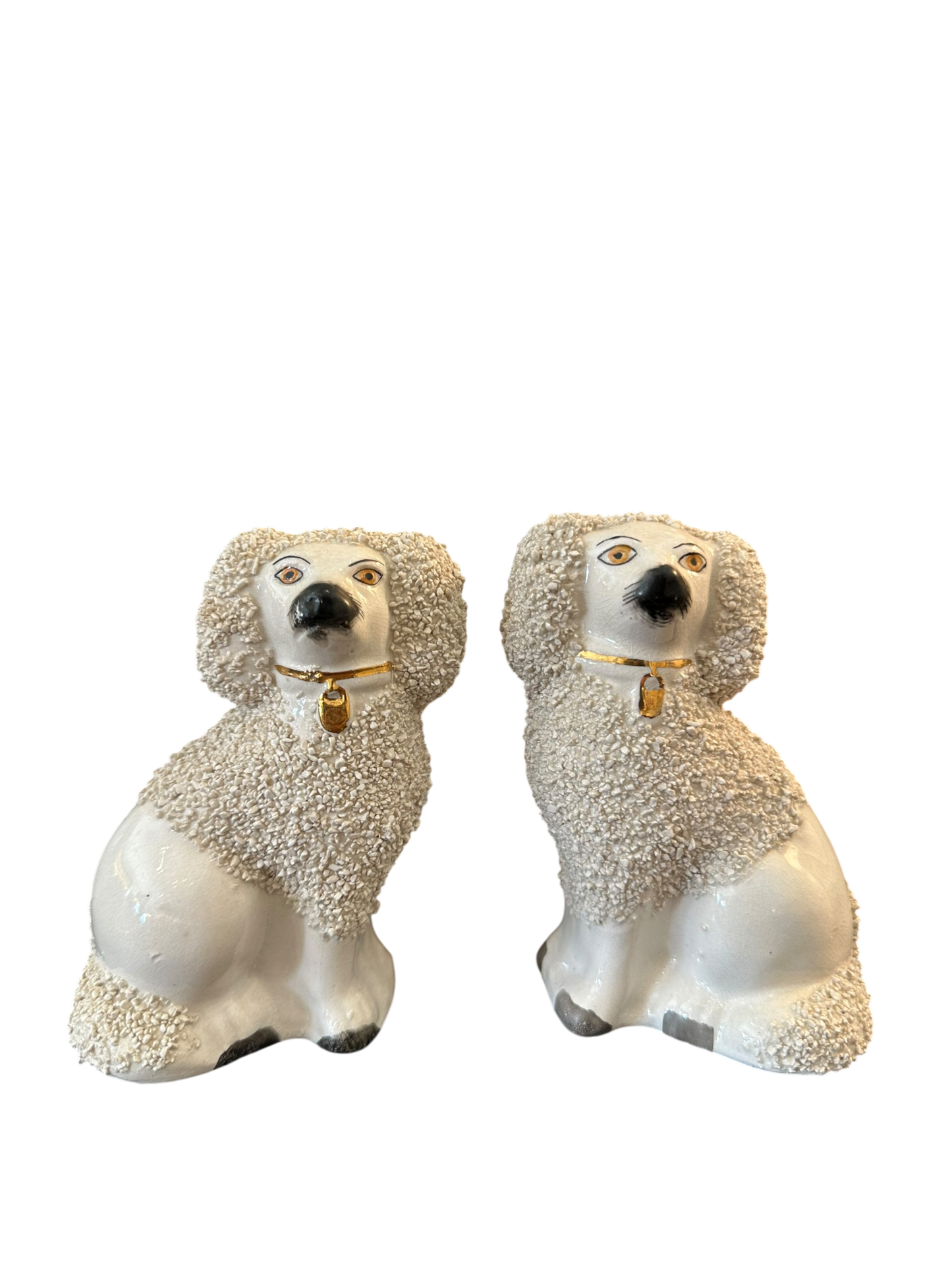 Staffordshire Confetti Poodle Pair - Mini II