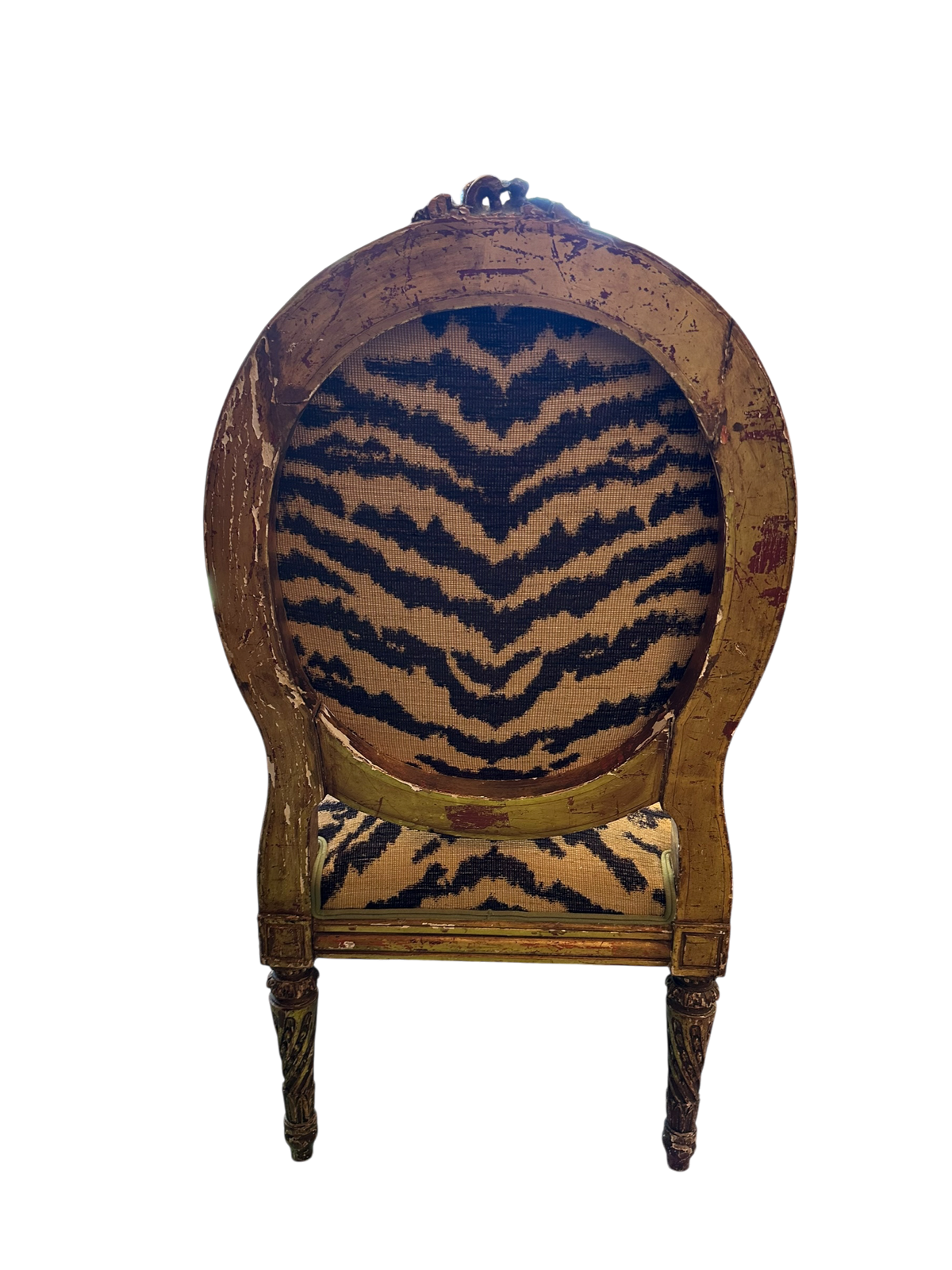 Pair of Louis XVI Armchairs in Schumacher Tiger