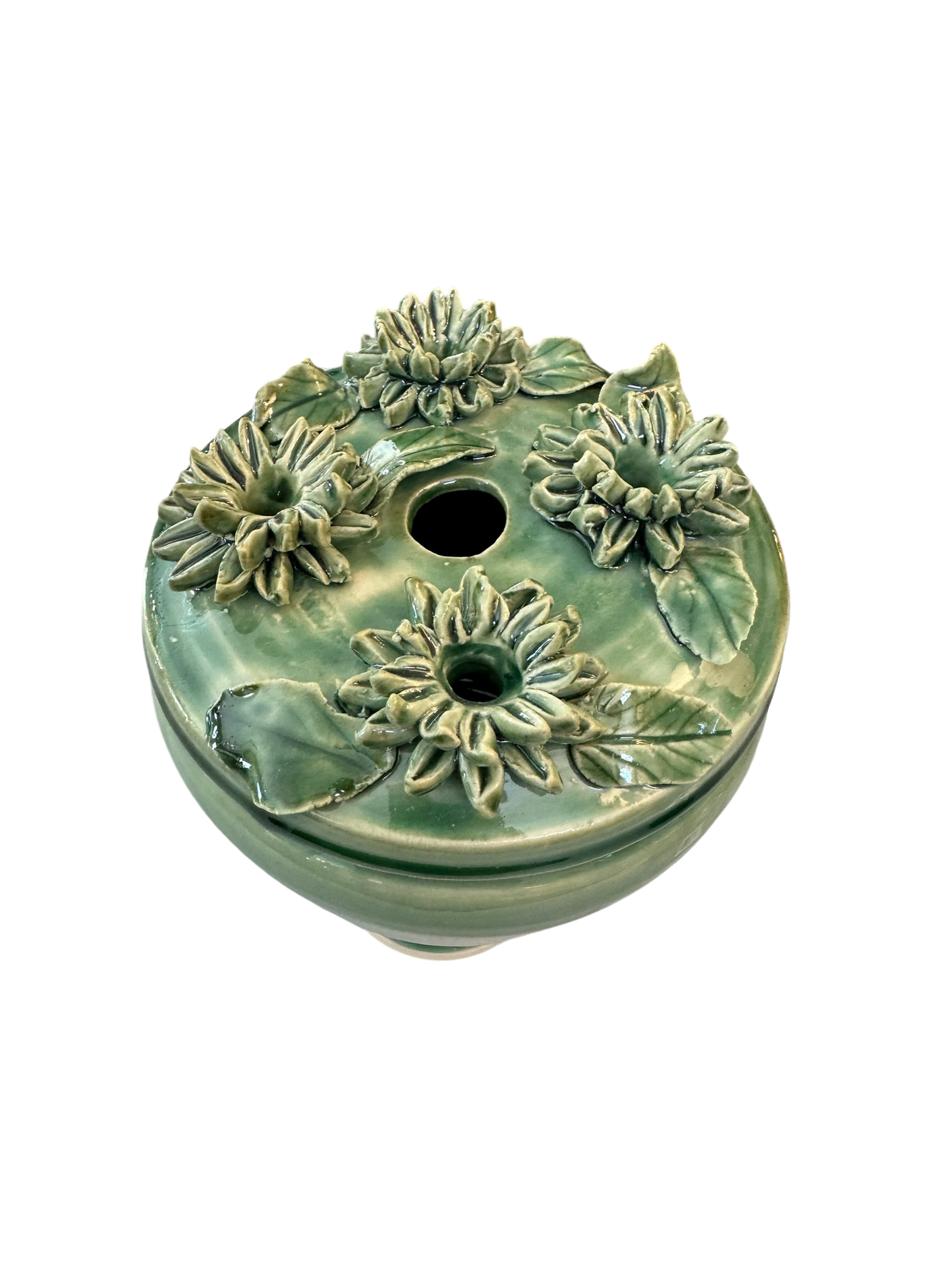 Fleurs Bough Pot w Lid