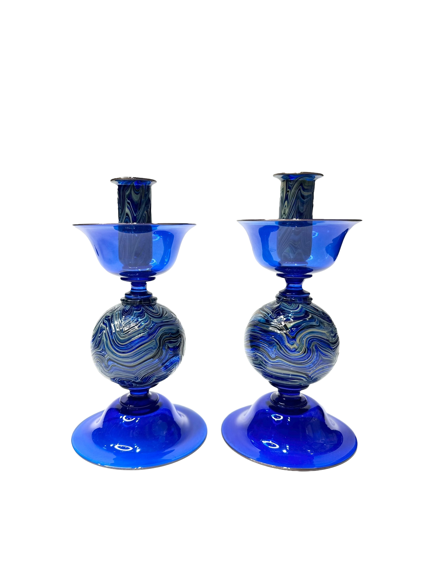 Hand-Blown Candlesticks by Davide Fuin