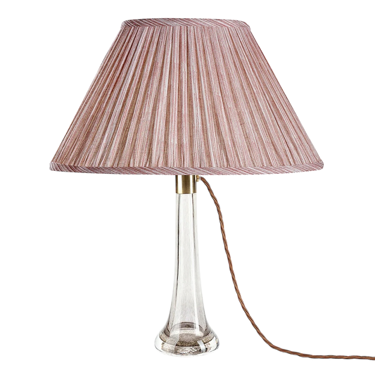 Fermoie Pink Strie Lampshade - Oval