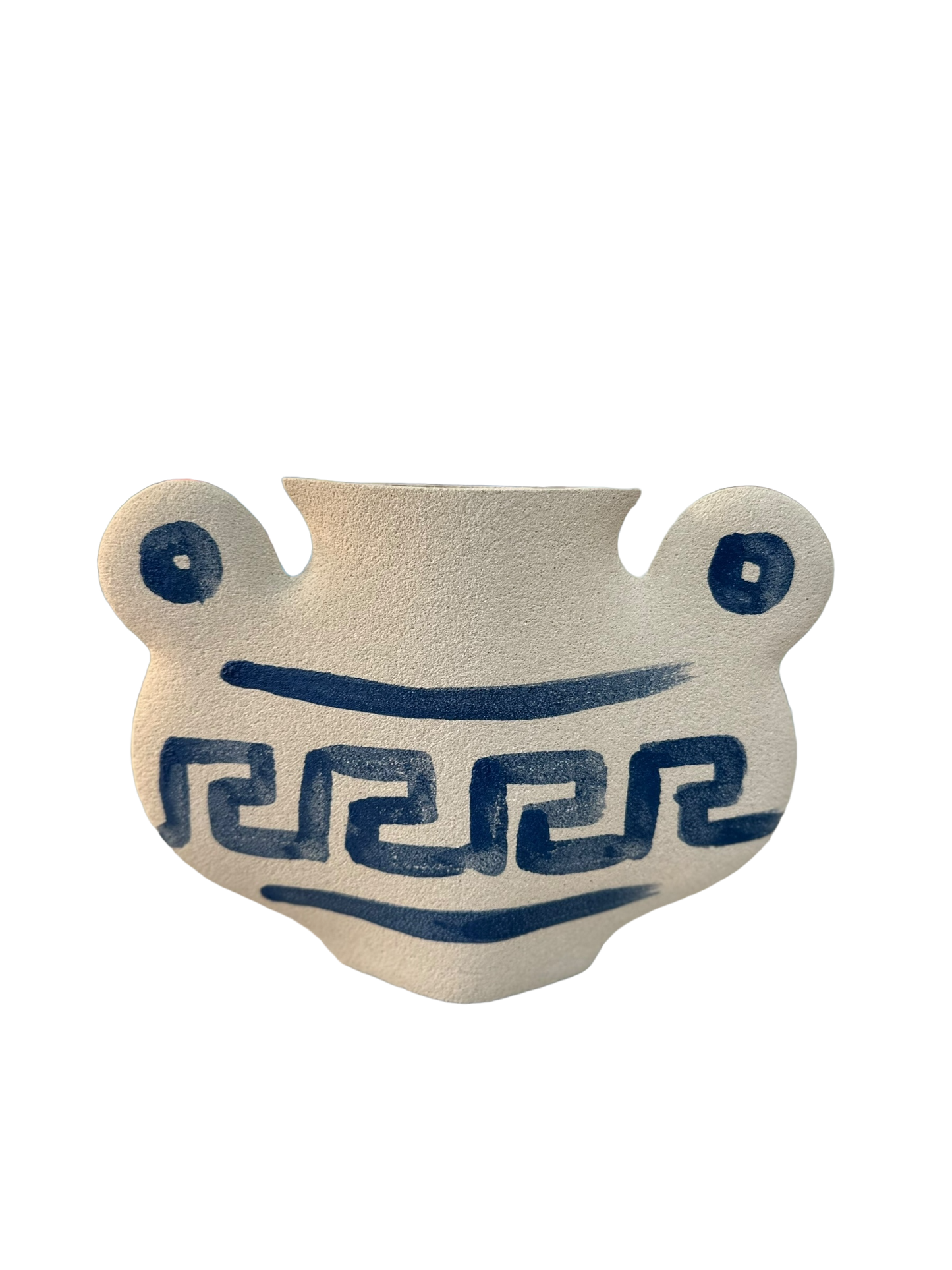 Hand-Painted Hercules Ceramic Vase