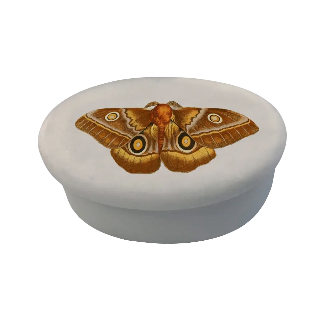 Oval Soapstone Jewelry Box