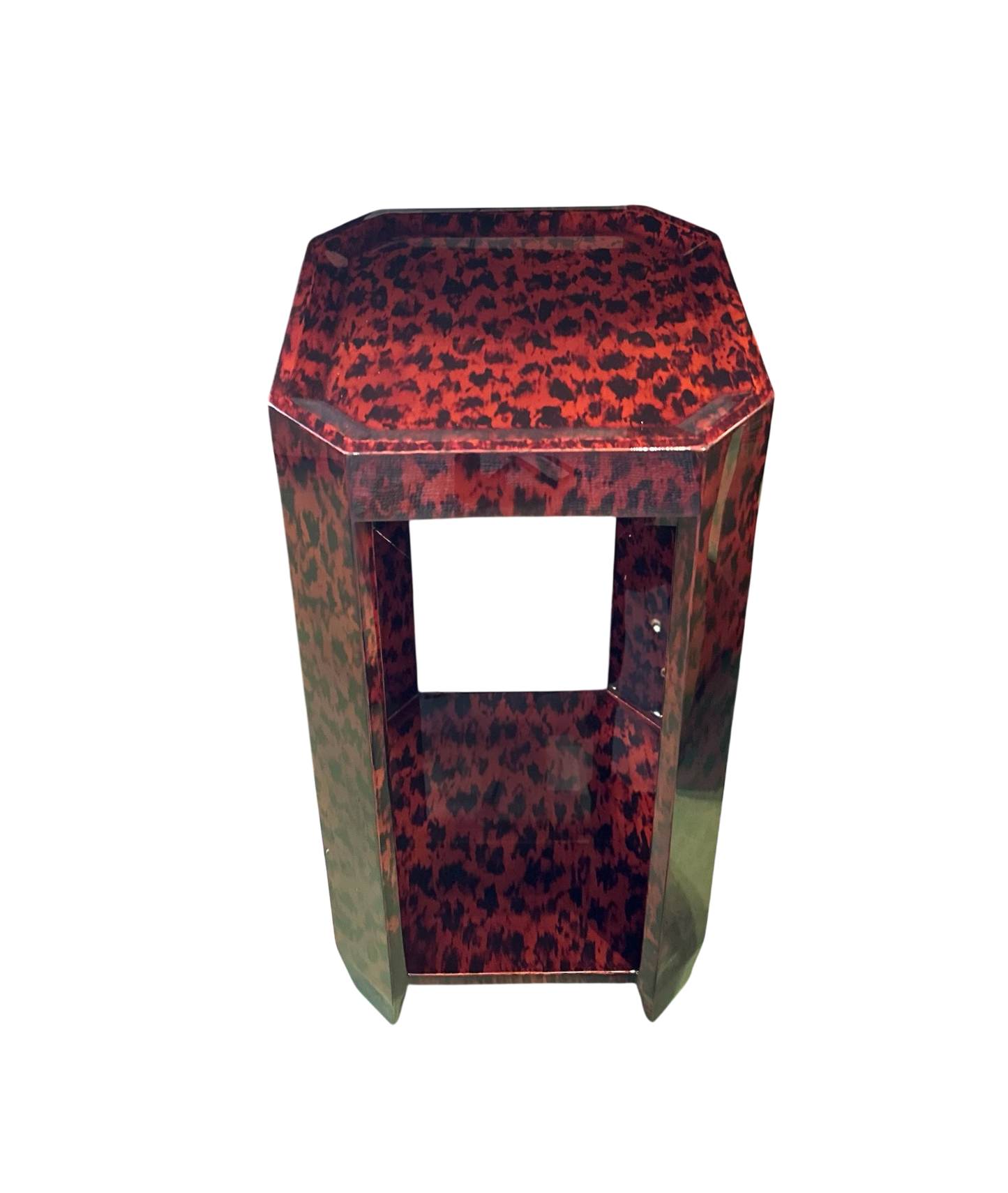 Felix Drinks Table in Brown Tortoiseshell