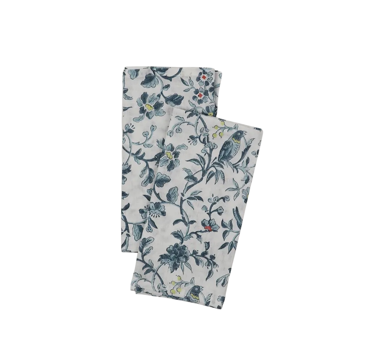 Block-Printed Linen Napkin Set of 2